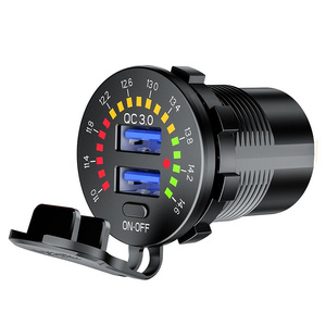 Motocyklowe gniazdo 2 x USB QC 3.0 - 36 W - MUS34