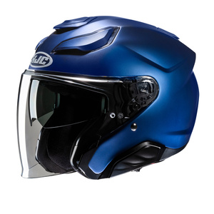 Kask motocyklowy otwarty HJC F31 matowy metaliczny niebieski