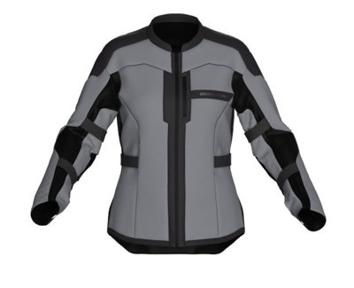 Damska kurtka motocyklowa tekstylna miejska/turystyczna Rebelhorn SCANDAL II srebrny-czarny