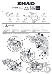 Stelaż boczny 3P SHAD kufra motocyklowego do BMW S1000XR