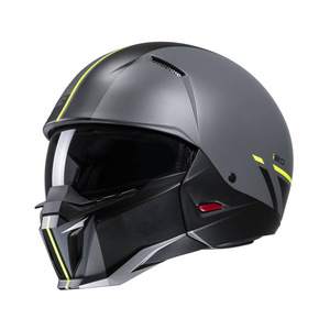 Kask motocyklowy otwarty HJC I20 Batol szary/żółty