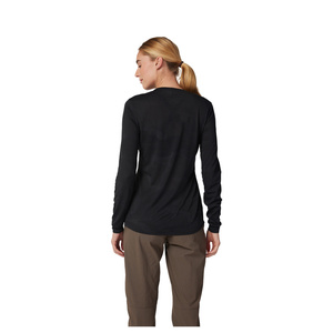 Koszulka rowerowa z długim rękawem damska FOX Lady Ranger Tru Dri Black