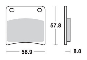 SBS KLOCKI HAMULCOWE KH146 STREET EXCEL/RACING SINTER KOLOR ZŁOTY