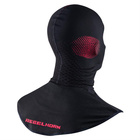 Kominiarka motocyklowa termoaktywna Rebelhorn THERM II ocieplająca czarny-czerwony