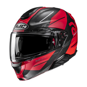 Kask motocyklowy szczękowy HJC RPHA 91 Blat czerwony/czarny