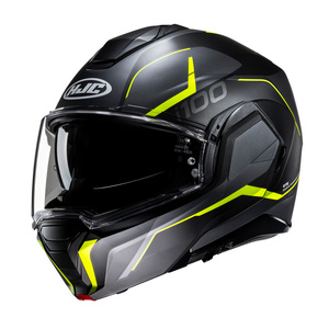 Kask motocyklowy szczękowy HJC I100 Lorix czarny/żółty