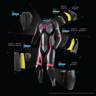 Damska kurtka motocyklowa skórzana miejska/sportowa Rebelhorn REBEL czarny