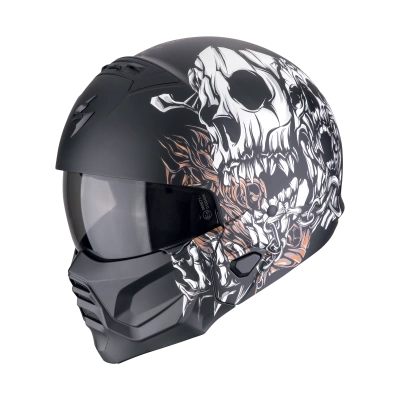 Kask motocyklowy SCORPION EXO-COMBAT II GENESIS Czarny matt
