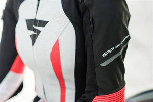 Kombinezon jednoczęściowy motocyklowy skórzany sportowy Shima MIURA RS biały/fluo