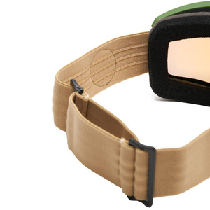 Gogle Snowboardowe IMX Peak Green Matt/Sand - Szyba Podwójna Gold Irridium + Brown