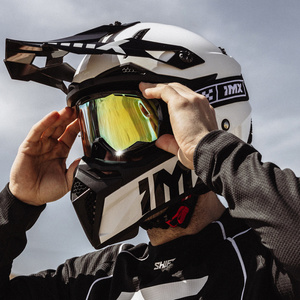 Gogle motocyklowe IMX Endurance Race - Szyba Iridium Green + Clear (2 szyby w zestawie)
