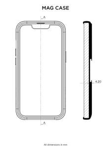 Pokrowiec Etui Case na telefon motocyklowy Quad Lock® MAG - iPhone 16 Pro Max