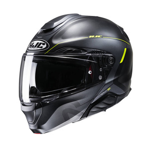 Kask motocyklowy szczękowy HJC RPHA 91 Combust czarny/żółty