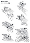 Stelaż boczny 3P SHAD kufra motocyklowego do BMW S1000XR