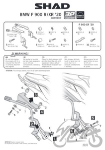 Stelaż boczny 3P SHAD kufra motocyklowego do BMW F900 R/XR