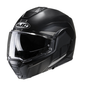 Kask motocyklowy szczękowy HJC I100 Beis czarny/szary