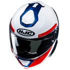 Kask motocyklowy szczękowy HJC I91 Bina biały/niebieski