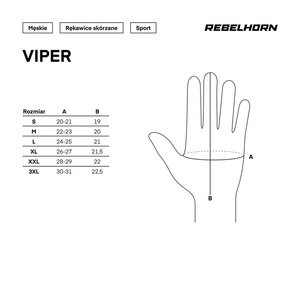 Rękawice motocyklowe REBELHORN Viper