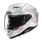 Kask motocyklowy integralny HJC F71 Eliz biały/różowy