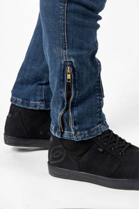 Jeansy motocyklowe OZONE HORNET II sprany niebieski