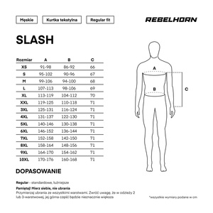 Kurtka motocyklowe REBELHORN Slash Spider Softshell