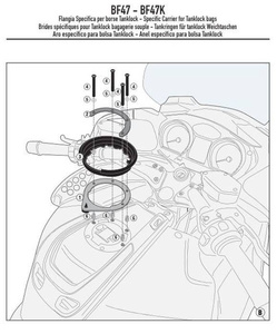 Kappa mocowanie tanklock BMW R 1200RT (05-13)