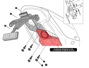 Fender eliminator PUIG do Ducati Monster 937 21-23