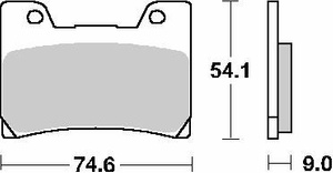 SBS KLOCKI HAMULCOWE KH160 STREET CERAMIC KOLOR CZARNY