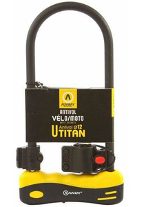 Zapięcie Motocyklowe AUVRAY TITAN 320 – U-Lock z Uchwytem, 165 mm x 320 mm – Uniwersalny