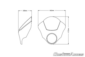 Owiewka CA Dark Knight do Harley-Davidson 883 / 1200