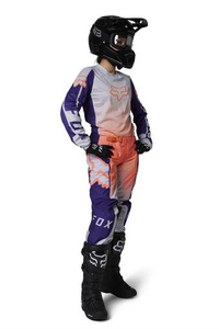 Damskie spodnie motocyklowe cross offroad mtb FOX 180 Leed Fluo pomarańczowy