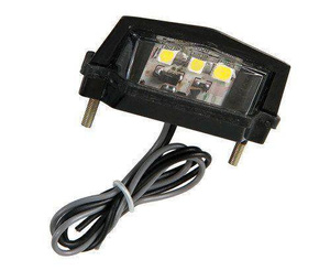 LAMPA 3 punktowe oświetlenie tablicy rejestracyjnej LED-SMD, białe