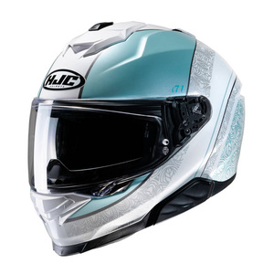 Kask motocyklowy integralny HJC I71 Sera biały/niebieski