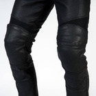 Jeansy motocyklowe OZONE RUSTY WAXED czarne