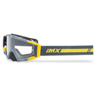 Gogle motocyklowe IMX Sand Grey Matt/Fluo Yellow - Szyba Silver Iridium + Clear (2 Szyby W Zestawie)