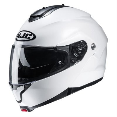 Kask motocyklowy szczękowy HJC C91 biały