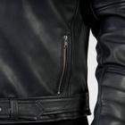 Kurtka motocyklowa skórzana ramoneska OZONE RAMONES MODERN matowy czarna