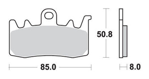 SBS KLOCKI HAMULCOWE KH630 RACING DUAL SINTER KOLOR ZŁOTY TARCZA LEWA PRZÓD PASUJE DO: APRILIA, BMW, DUCATI (STOSOWAĆ Z 900DS-2) (PATRZ OPIS DODATKOWY)