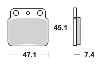 SBS KLOCKI HAMULCOWE KH137 OFF-ROAD SINTER KOLOR ZŁOTY