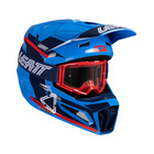 Kask motocyklowy LEATT Kit Moto 3.5 V25 Royal z goglami