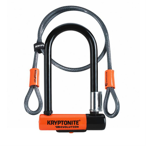 Zapięcie Motocyklowe KRYPTONITE Evolution Mini-7 – U-Lock z Linką, 83 mm x 178 mm – Uniwersalny