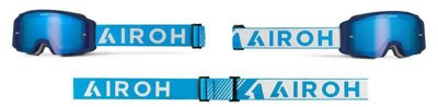 Gogle motocyklowe AIROH BLAST XR1 BLUE MATT - SZYBA BLUE MIRRORED (1 SZYBA W ZESTAWIE)