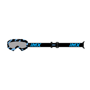 Gogle motocyklowe IMX Mud Graphic Blue Gloss/Black - Szyba Clear (1 Szyba W Zestawie)