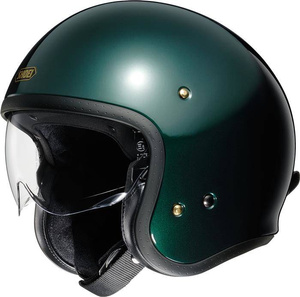 Kask motocyklowy otwarty SHOEI J.O Zielony