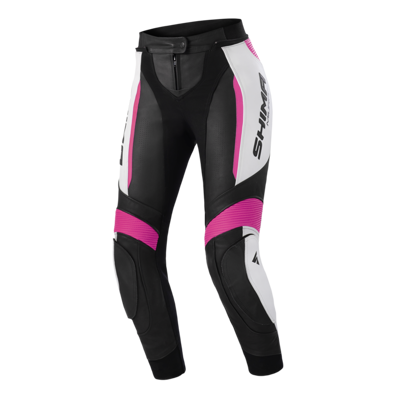 Damskie spodnie motocyklowe skórzane sportowe Shima MIURA 2.0 różowy