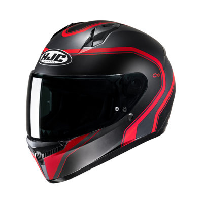 Kask motocyklowy integralny HJC C10 Elie czarny/czerwony