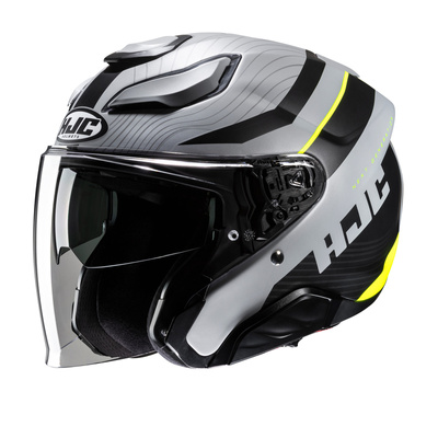 Kask motocyklowy otwarty HJC F31 Naby szary/czarny