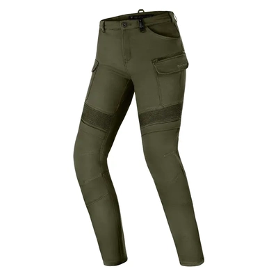 Damskie jeansy motocyklowe Shima GIRO 3.0 khaki