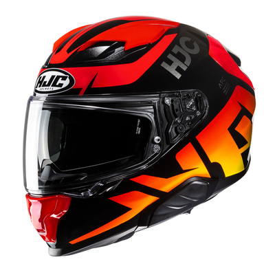 Kask motocyklowy integralny HJC F71 Bard czarny/czerwony