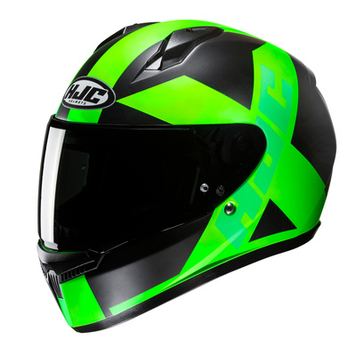 Kask motocyklowy integralny HJC C10 Tez fluo zielony/czarny